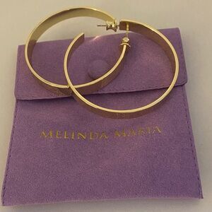 Melinda Maria Gold Hoop Earrings